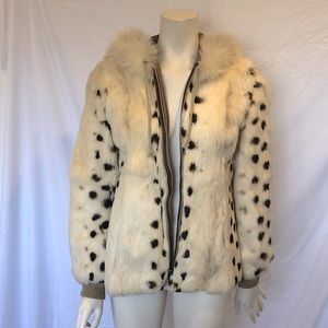 1970s Rabbit Fur Hooded Jacket